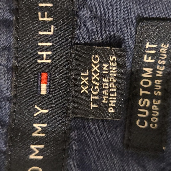 Tommy Hilfiger XXL polo type pullover short sleeve Men's cotton blend shirt coll - Picture 8 of 11